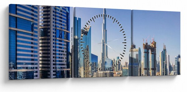 Kép - Dubai reggel (órával) (90x30 cm)