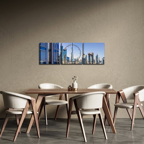 Kép - Dubai reggel (órával) (90x30 cm)