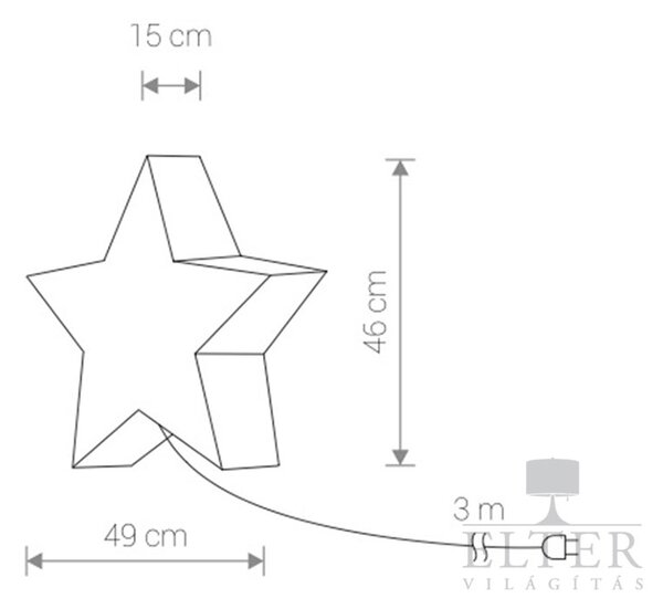 Star kültéri party lámpa