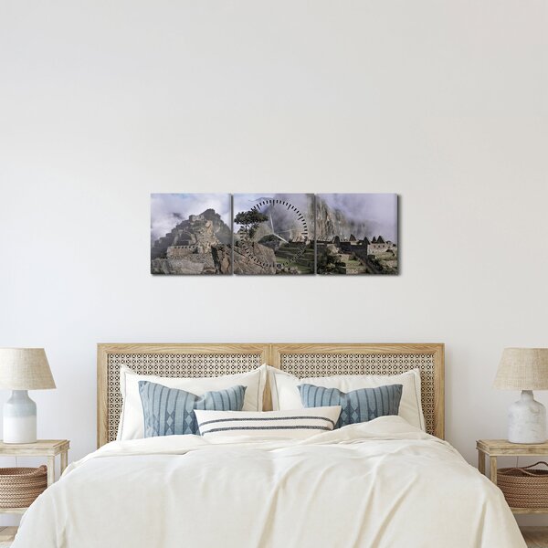 Kép - Machu Picchu (órával) (90x30 cm)