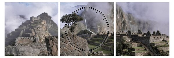 Kép - Machu Picchu (órával) (90x30 cm)