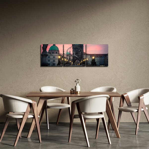 Kép - A Károly hídon (órával) (90x30 cm)