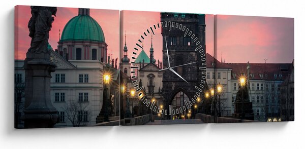 Kép - A Károly hídon (órával) (90x30 cm)