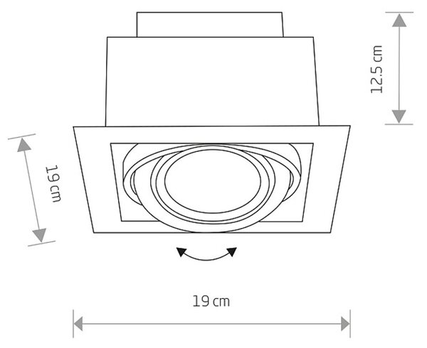 Downlight álmennyezetbe süllyeszthető spotlámpa