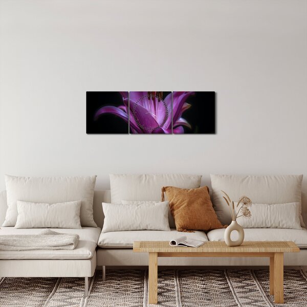 A liliom képe (órával) (90x30 cm)