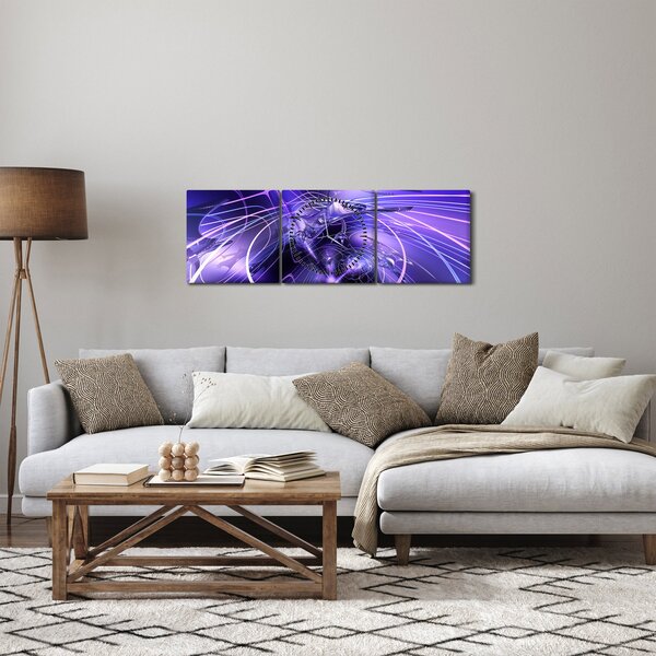 A technikai absztrakció képe (órával) (90x30 cm)