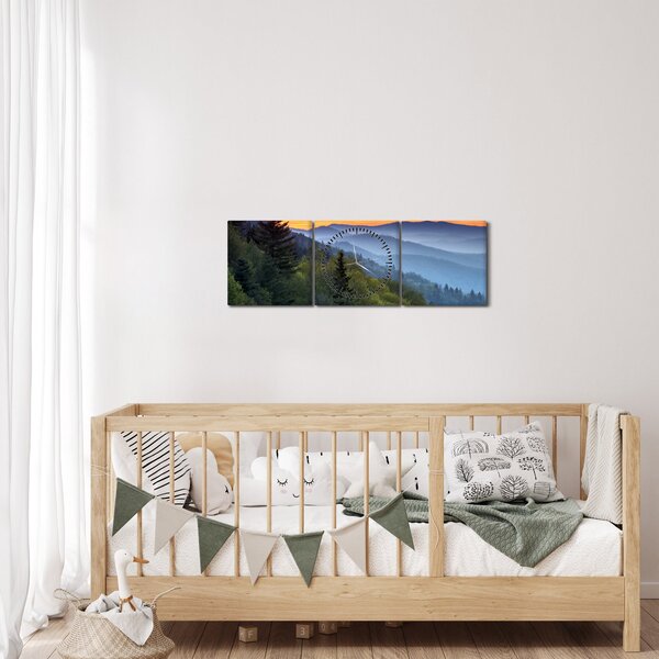 Kep - Vörös hajúak a hegyekben (órával) (90x30 cm)
