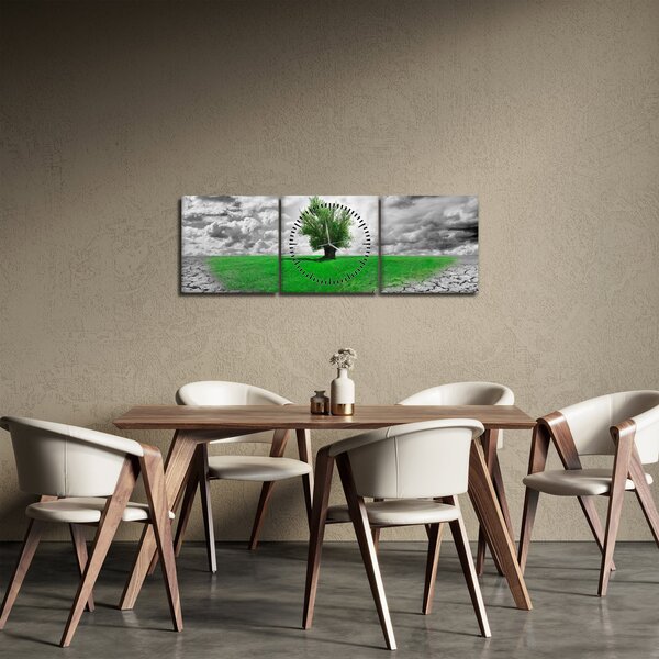 Kép - egy darab természet a városban (órával) (90x30 cm)