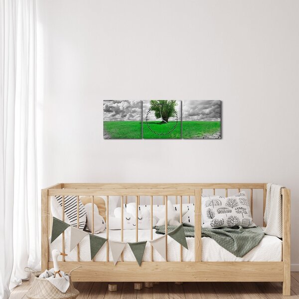 Kép - egy darab természet a városban (órával) (90x30 cm)