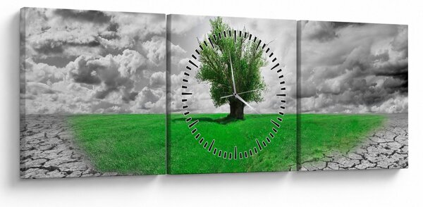 Kép - egy darab természet a városban (órával) (90x30 cm)
