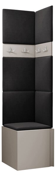 Előszoba garnitúra Pinis XXI, 186x42x46cm, Kasmír, Kárpit, Laminált forgácslap