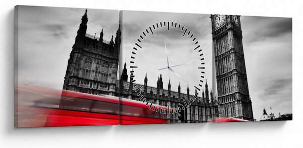 Kép - a Parlament londoni házai (órával) (90x30 cm)