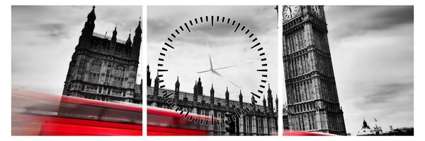 Kép - a Parlament londoni házai (órával) (90x30 cm)