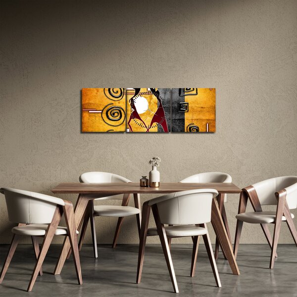 Kép - Ősi festészet (órával) (90x30 cm)