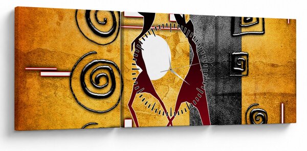 Kép - Ősi festészet (órával) (90x30 cm)