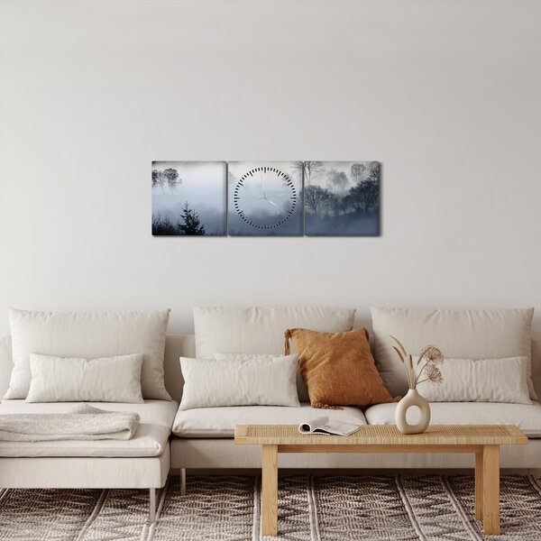 A köd képe az erdő felett (órával) (90x30 cm)