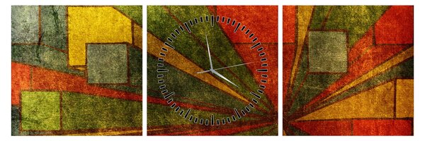 A geometriai absztrakció képe (órával) (90x30 cm)