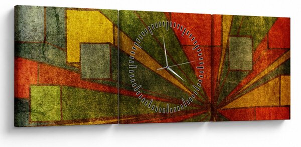 A geometriai absztrakció képe (órával) (90x30 cm)