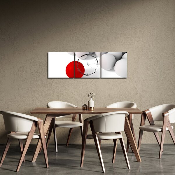 Gömbök képe (órával) (90x30 cm)