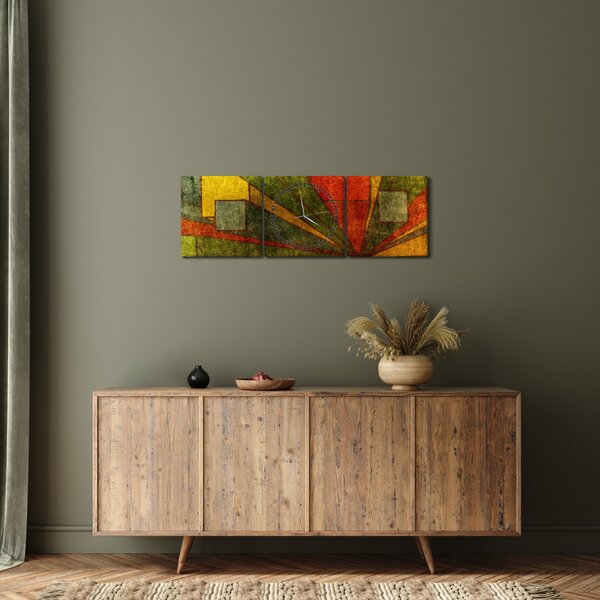 A geometriai absztrakció képe (órával) (90x30 cm)