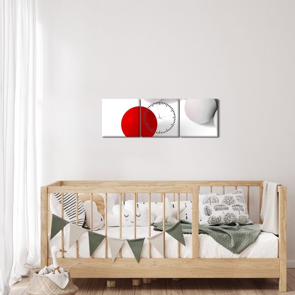 Gömbök képe (órával) (90x30 cm)