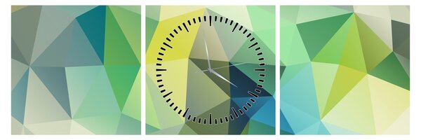A geometriai absztrakció képe (órával) (90x30 cm)