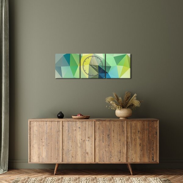 A geometriai absztrakció képe (órával) (90x30 cm)