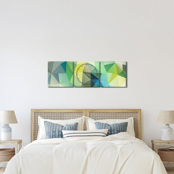 A geometriai absztrakció képe (órával) (90x30 cm)