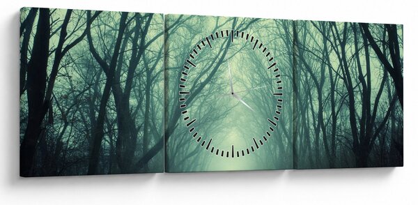 Kép - út a fasorban (órával) (90x30 cm)