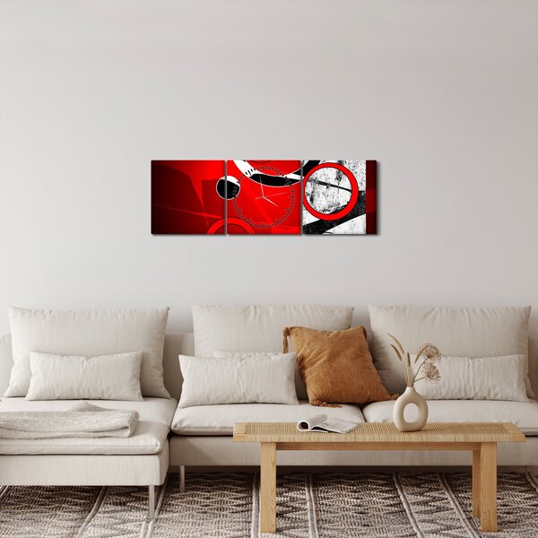 Az absztrakció képe (órával) (90x30 cm)