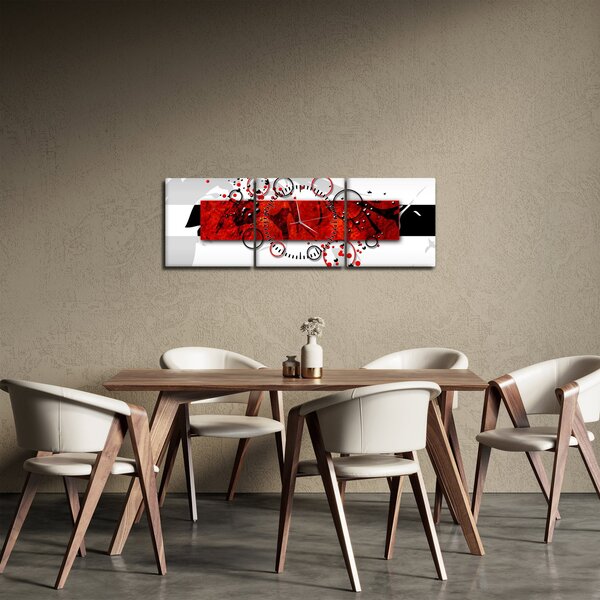 Az absztrakció képe (órával) (90x30 cm)
