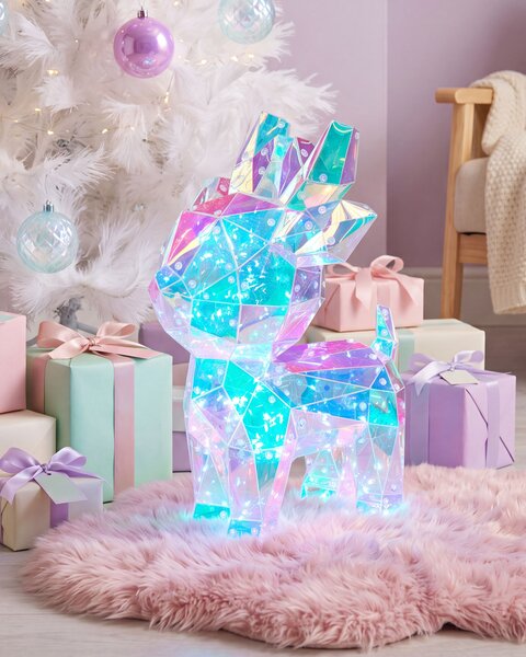 LED dekoráció PIENI 35 cm Rénszarvas Színes