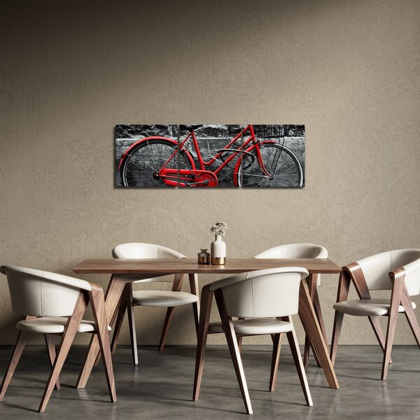 Kép - Történelmi kerékpár (órával) (90x30 cm)