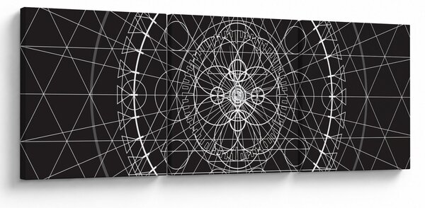 Kép - Óra absztrakciója (órával) (90x30 cm)
