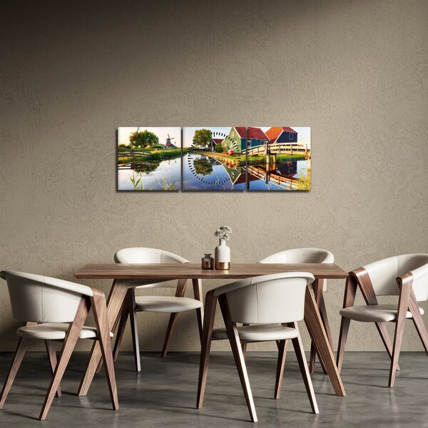 A holland malmok képe (órával) (90x30 cm)