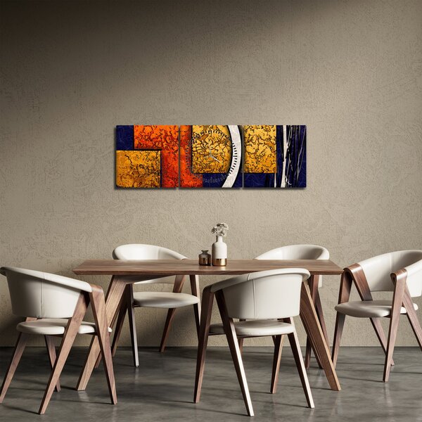 Az absztrakció képe (órával) (90x30 cm)