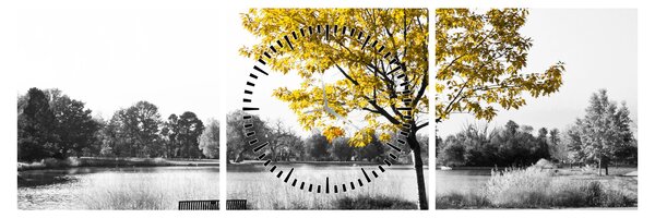 Kép - Pihenés a parkban (órával) (90x30 cm)