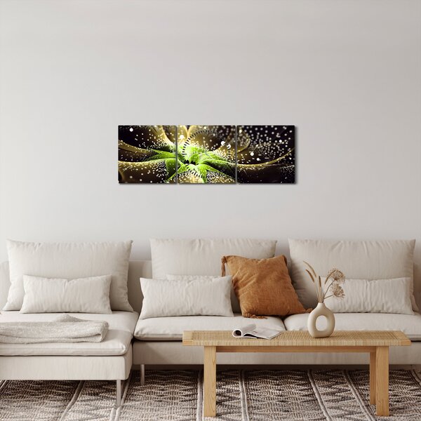 Kép - virág részlete (órával) (90x30 cm)
