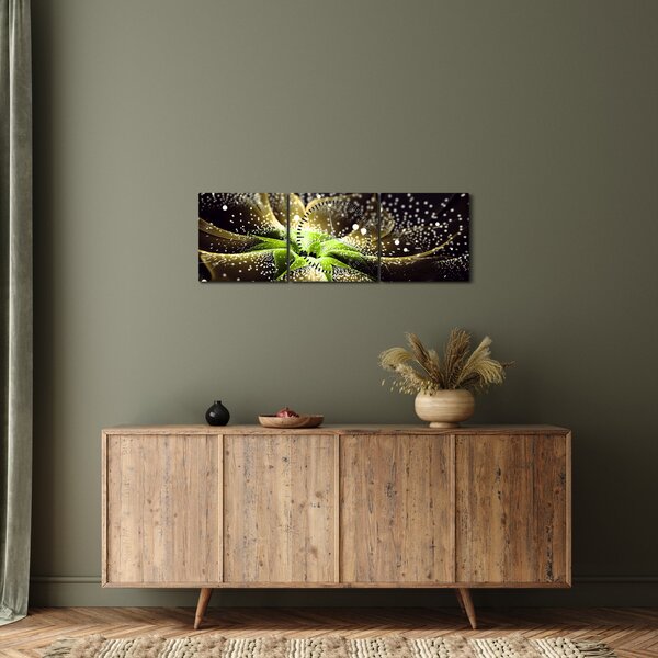 Kép - virág részlete (órával) (90x30 cm)