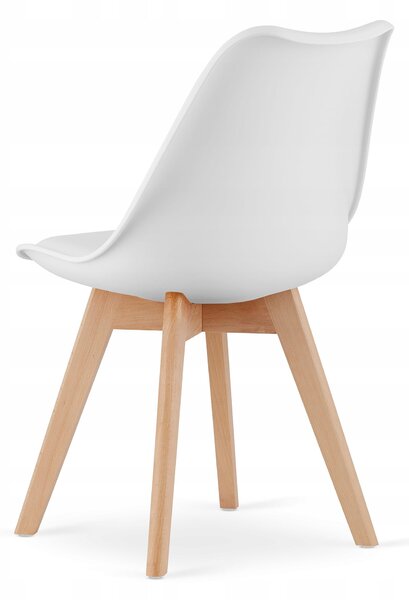 Sonoma étkezőszett – 120×80 cm-es asztal + 4 db MARK szék fehér/natúr láb