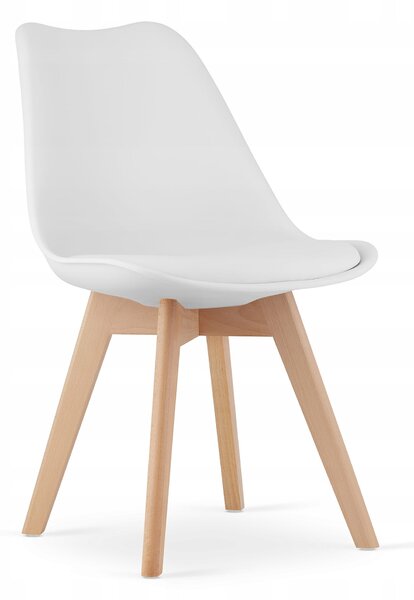 Sonoma étkezőszett – 120×80 cm-es asztal + 4 db MARK szék fehér/natúr láb