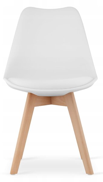 Sonoma étkezőszett – 120×80 cm-es asztal + 4 db MARK szék fehér/natúr láb