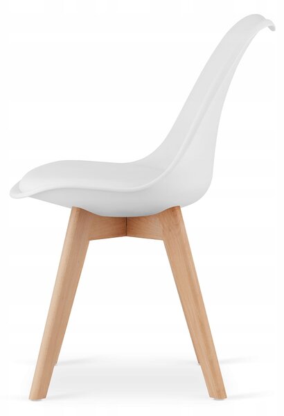 Sonoma étkezőszett – 120×80 cm-es asztal + 4 db MARK szék fehér/natúr láb