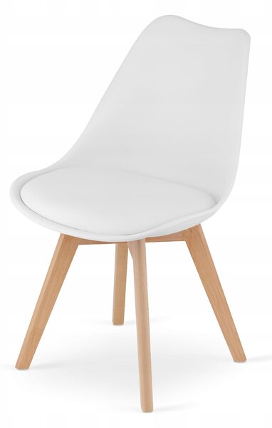 Sonoma étkezőszett – 120×80 cm-es asztal + 4 db MARK szék fehér/natúr láb