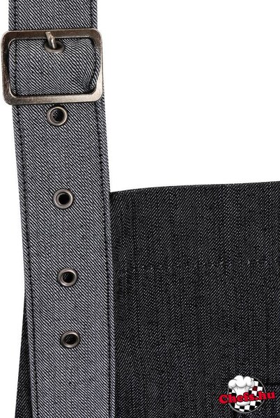 Négyféle színállásban kapható farmer, víztaszító, melles kötény, Indigo Denim
