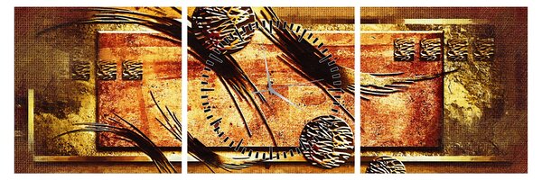 Az absztrakció képe (órával) (90x30 cm)