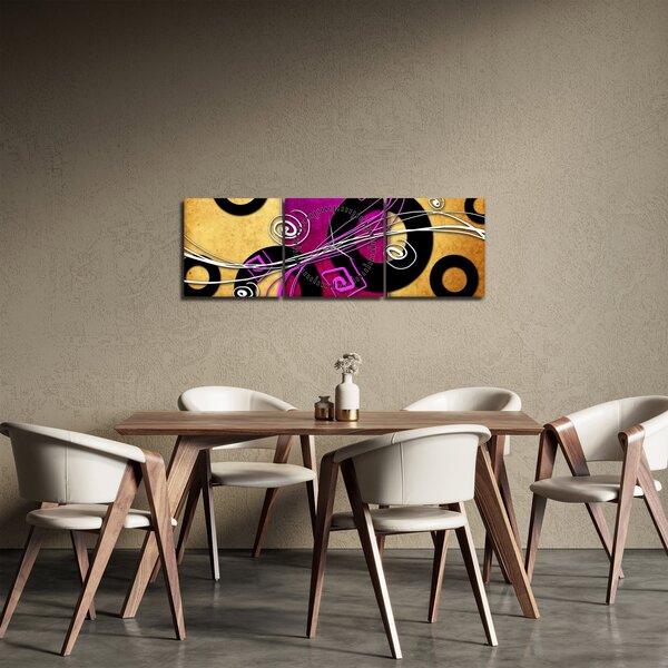 Az absztrakció képe (órával) (90x30 cm)