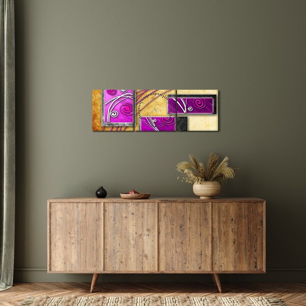 Az absztrakció képe (órával) (90x30 cm)