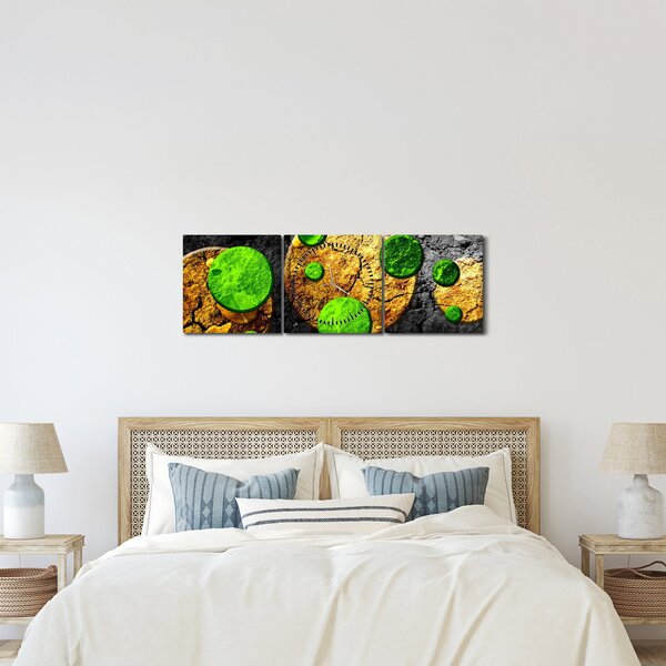 Az absztrakció képe - Gömb (órával) (90x30 cm)