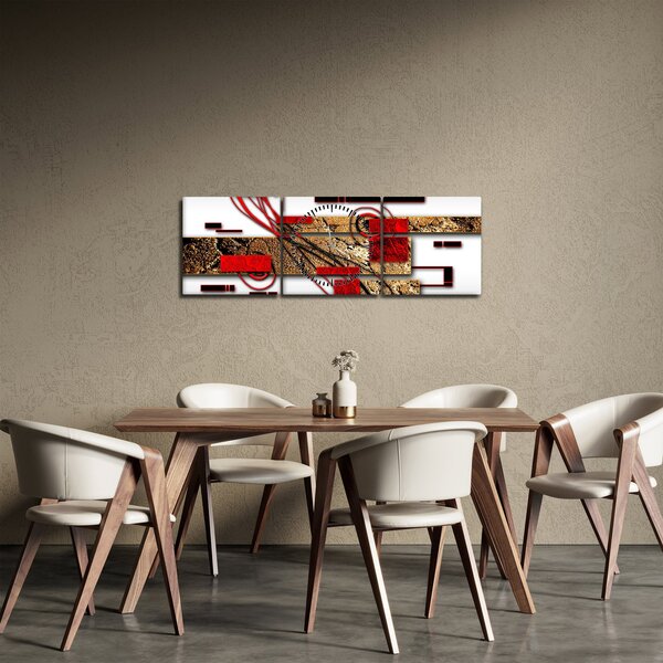 Az absztrakció képe (órával) (90x30 cm)